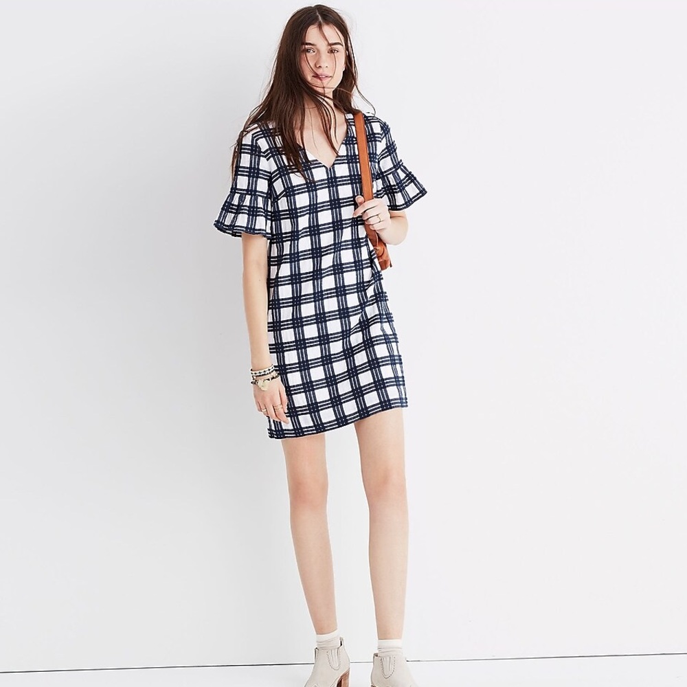 Madewell Leighton Plaid Dress - Sz 8